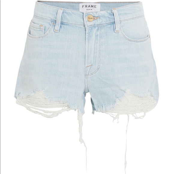 NWT Frame Denim Le Cut-Off Denim Shorts 26